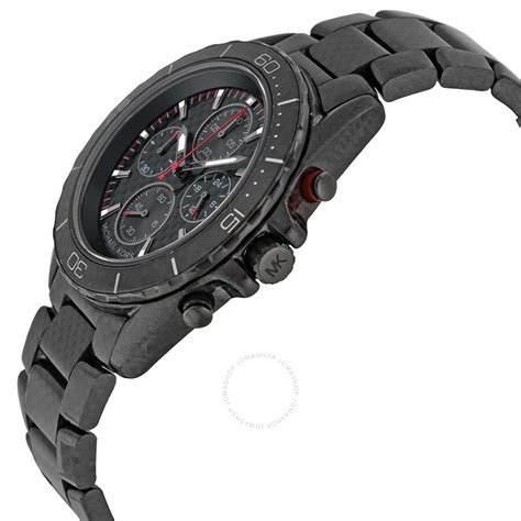 michael kors mens carbon fiber watch|Men's Oversized Watches .